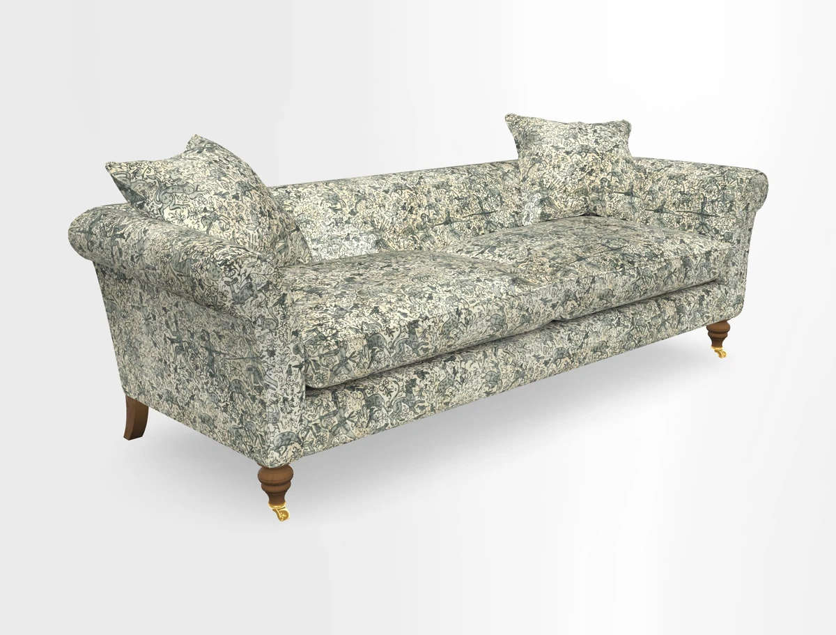 Otley 3 Seater Sofa in RHS Botanicals Palm Leaf Corn