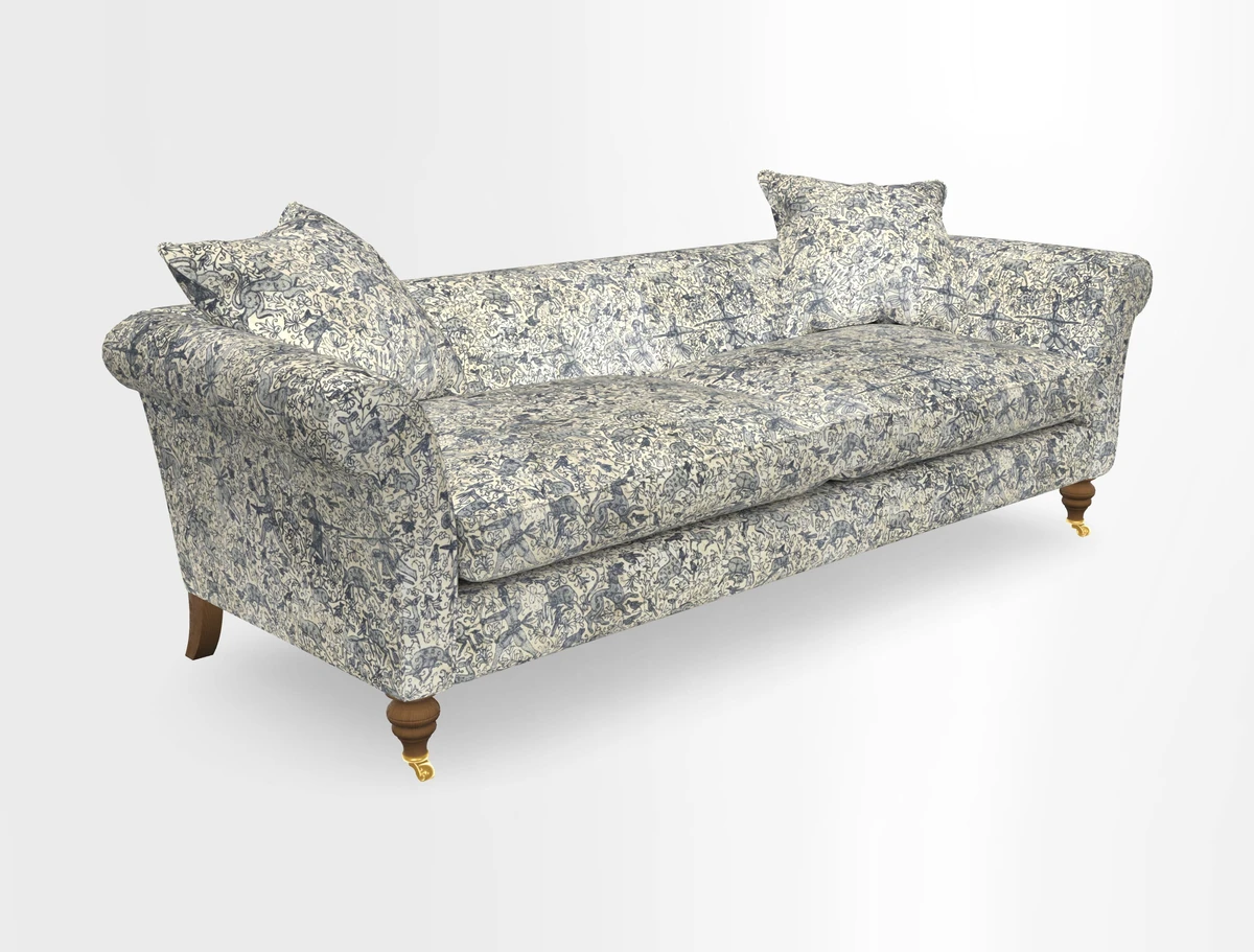 Otley 3 Seater Sofa in RHS Botanicals Palm Leaf Corn
