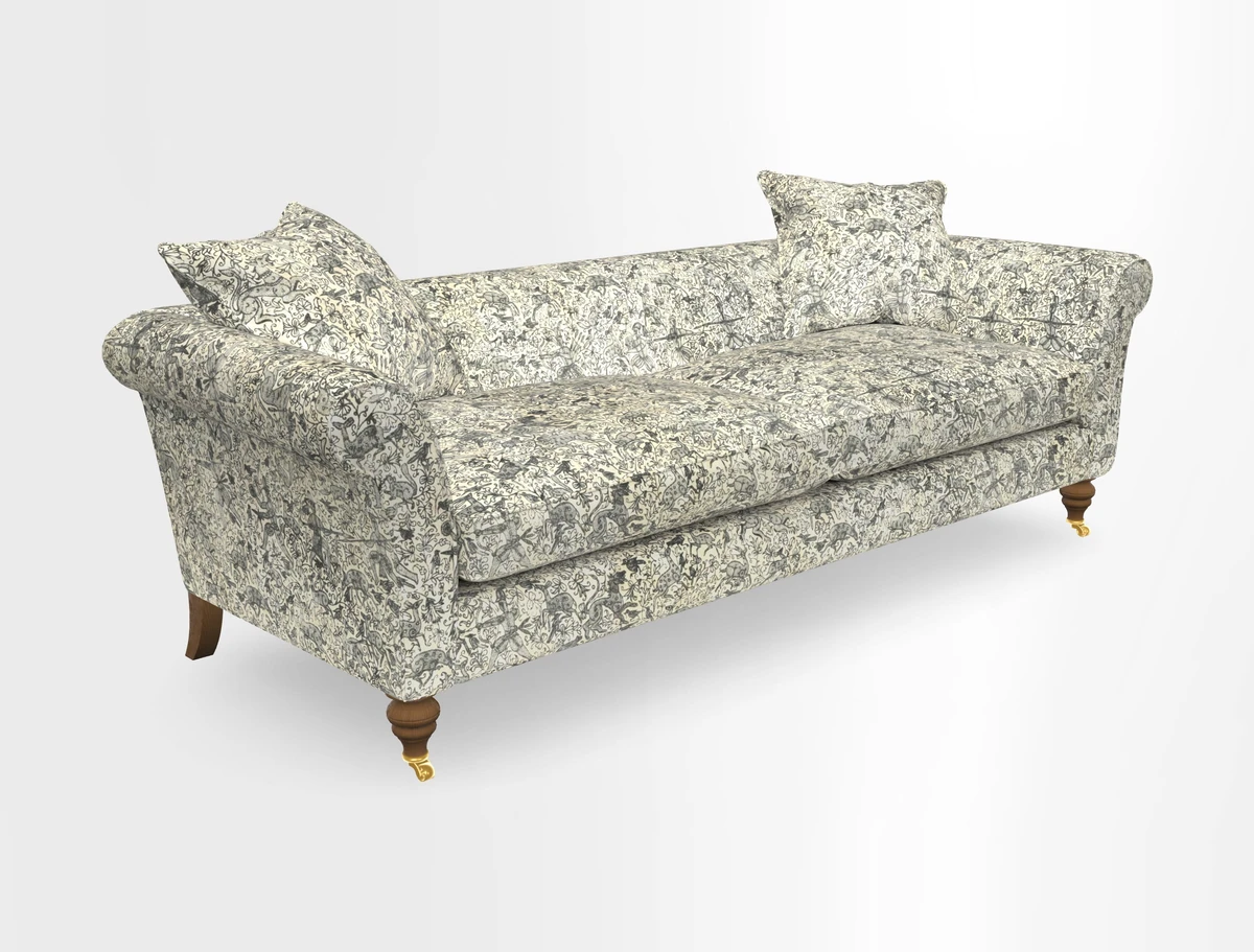 Otley 3 Seater Sofa in RHS Botanicals Palm Leaf Corn
