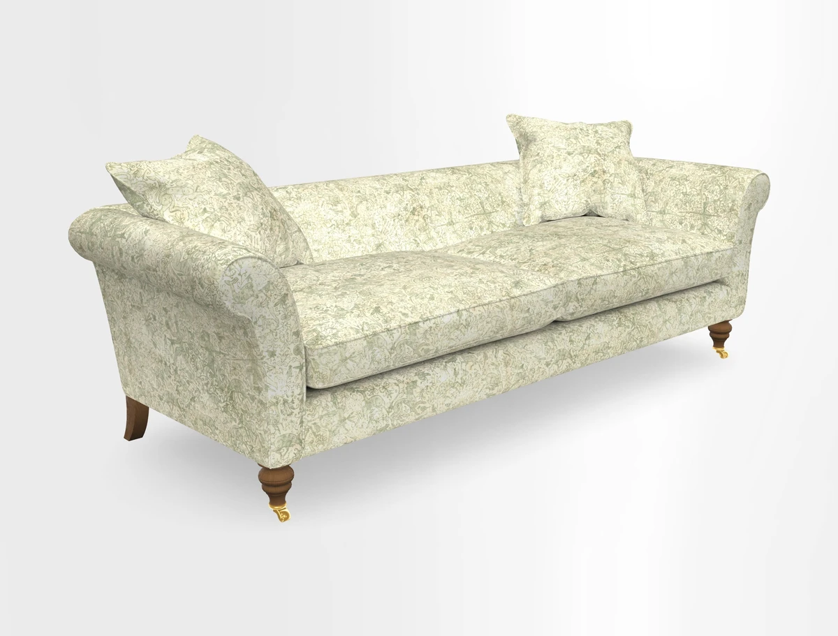 Otley 3 Seater Sofa in RHS Botanicals Palm Leaf Corn