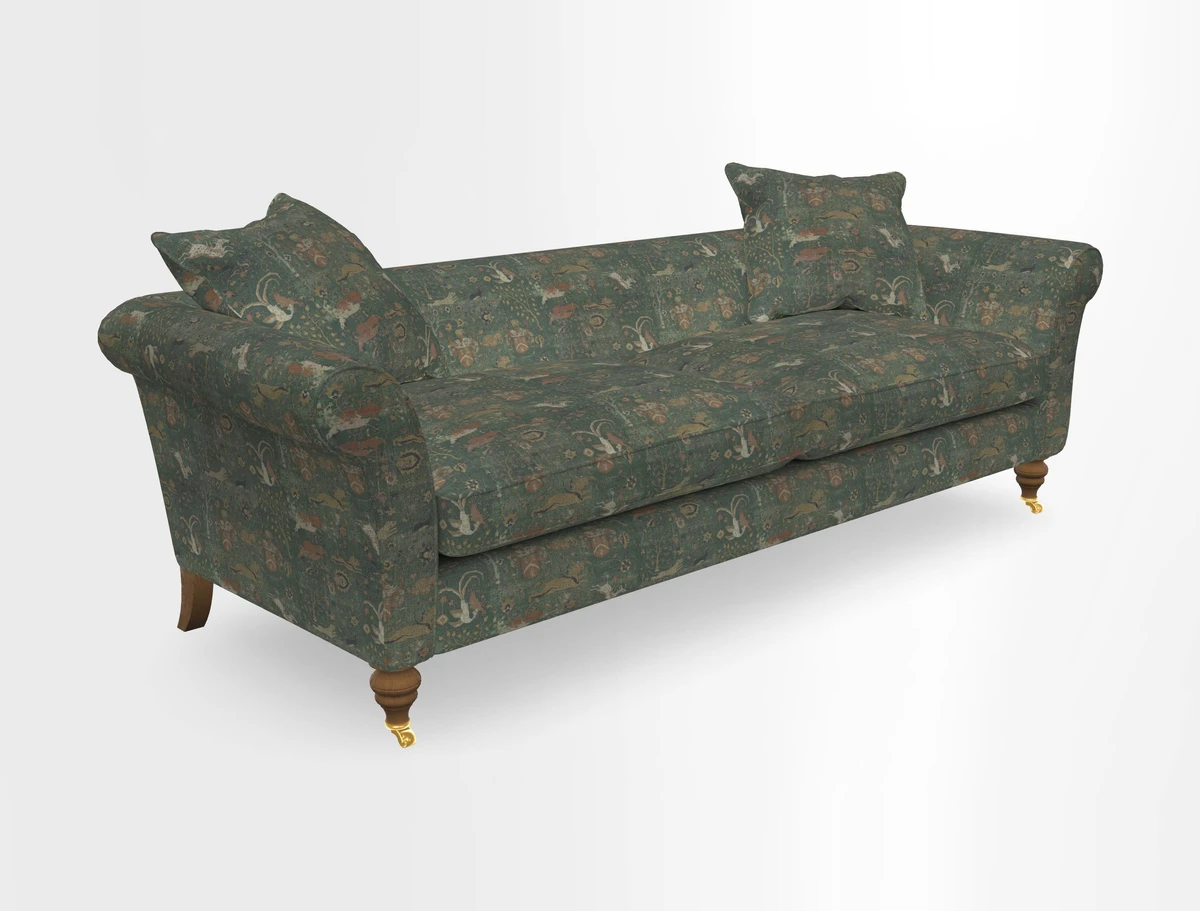 Otley 3 Seater Sofa in RHS Botanicals Palm Leaf Corn