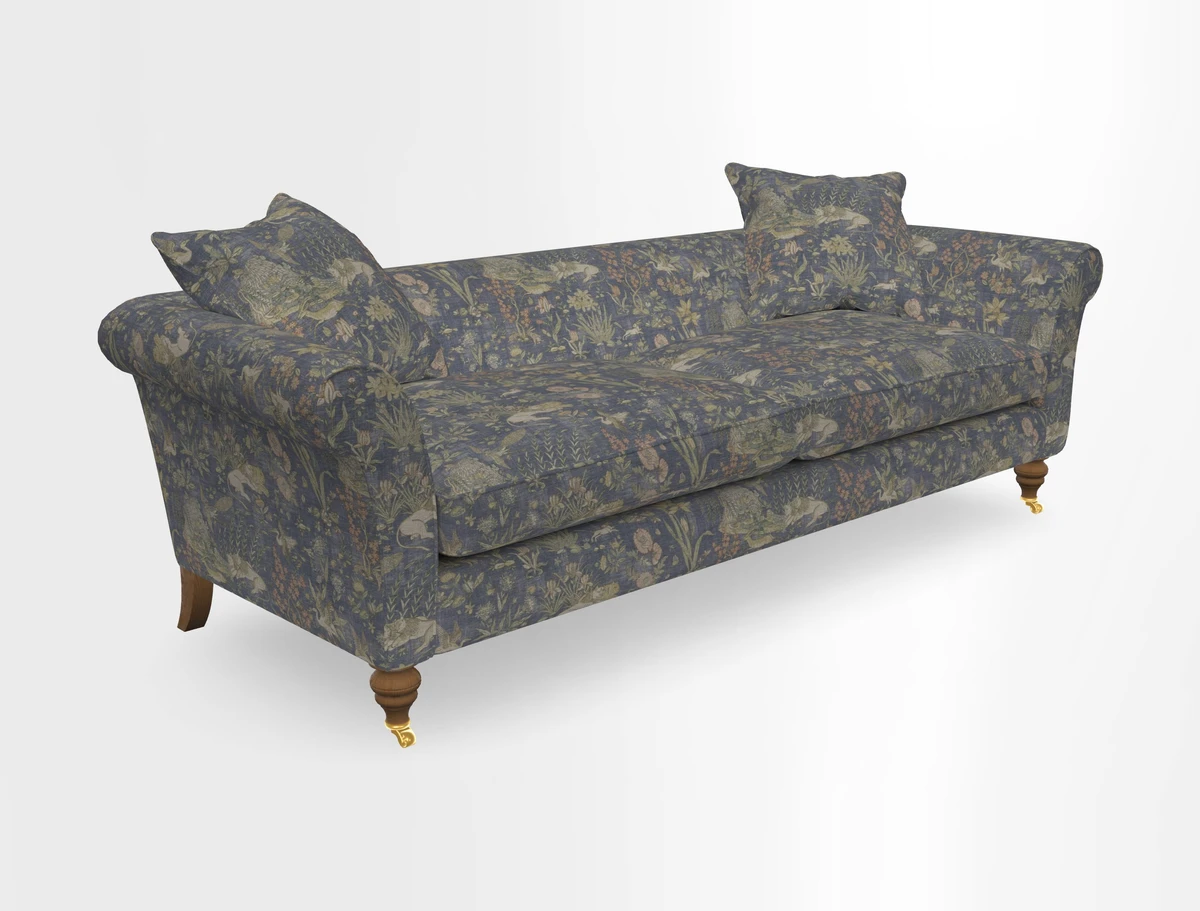 Otley 3 Seater Sofa in RHS Botanicals Palm Leaf Corn