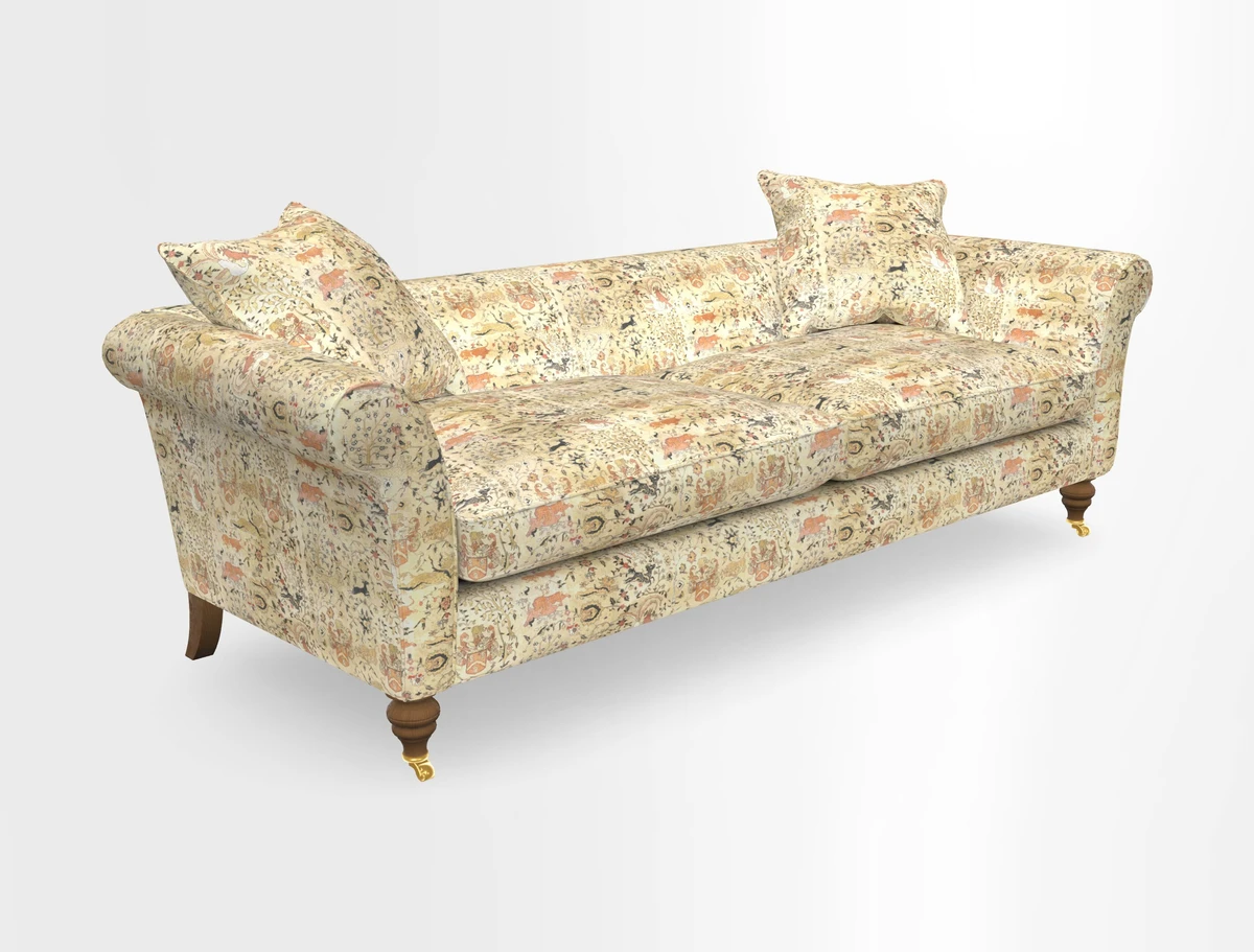 Otley 3 Seater Sofa in RHS Botanicals Palm Leaf Corn