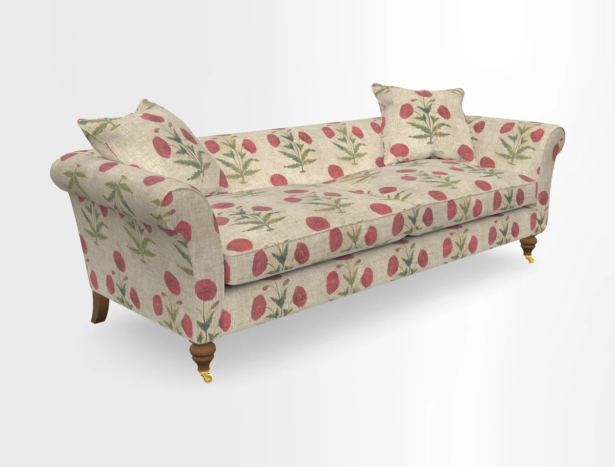 Otley 3 Seater Sofa in RHS Botanicals Palm Leaf Corn