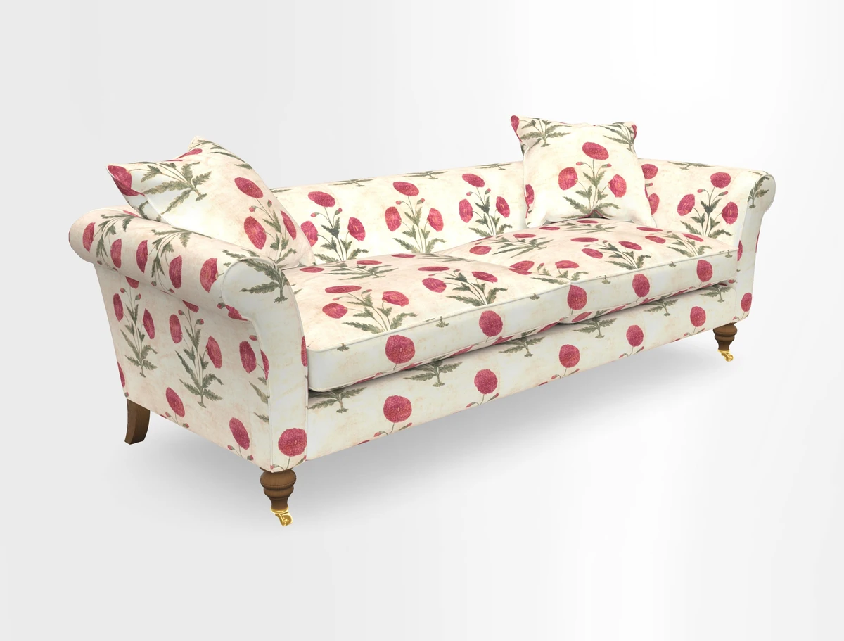 Otley 3 Seater Sofa in RHS Botanicals Palm Leaf Corn