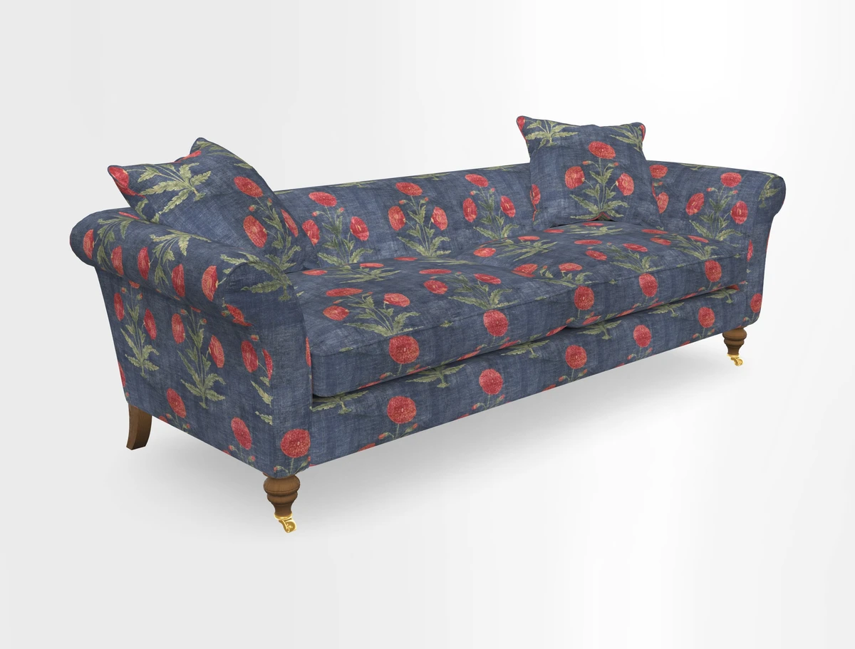 Otley 3 Seater Sofa in RHS Botanicals Palm Leaf Corn
