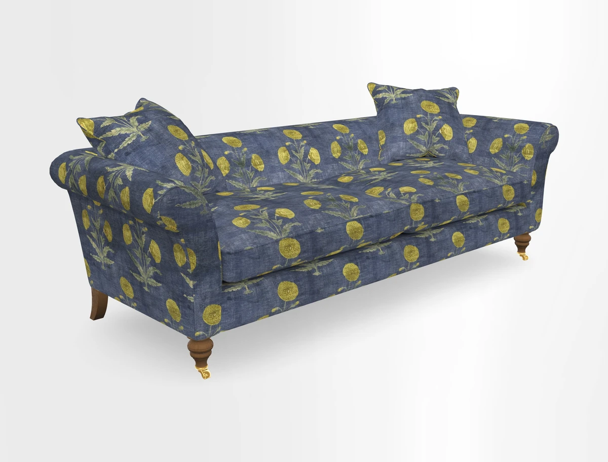 Otley 3 Seater Sofa in RHS Botanicals Palm Leaf Corn