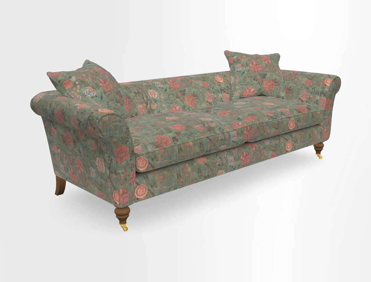 Otley 3 Seater Sofa in RHS Botanicals Palm Leaf Corn