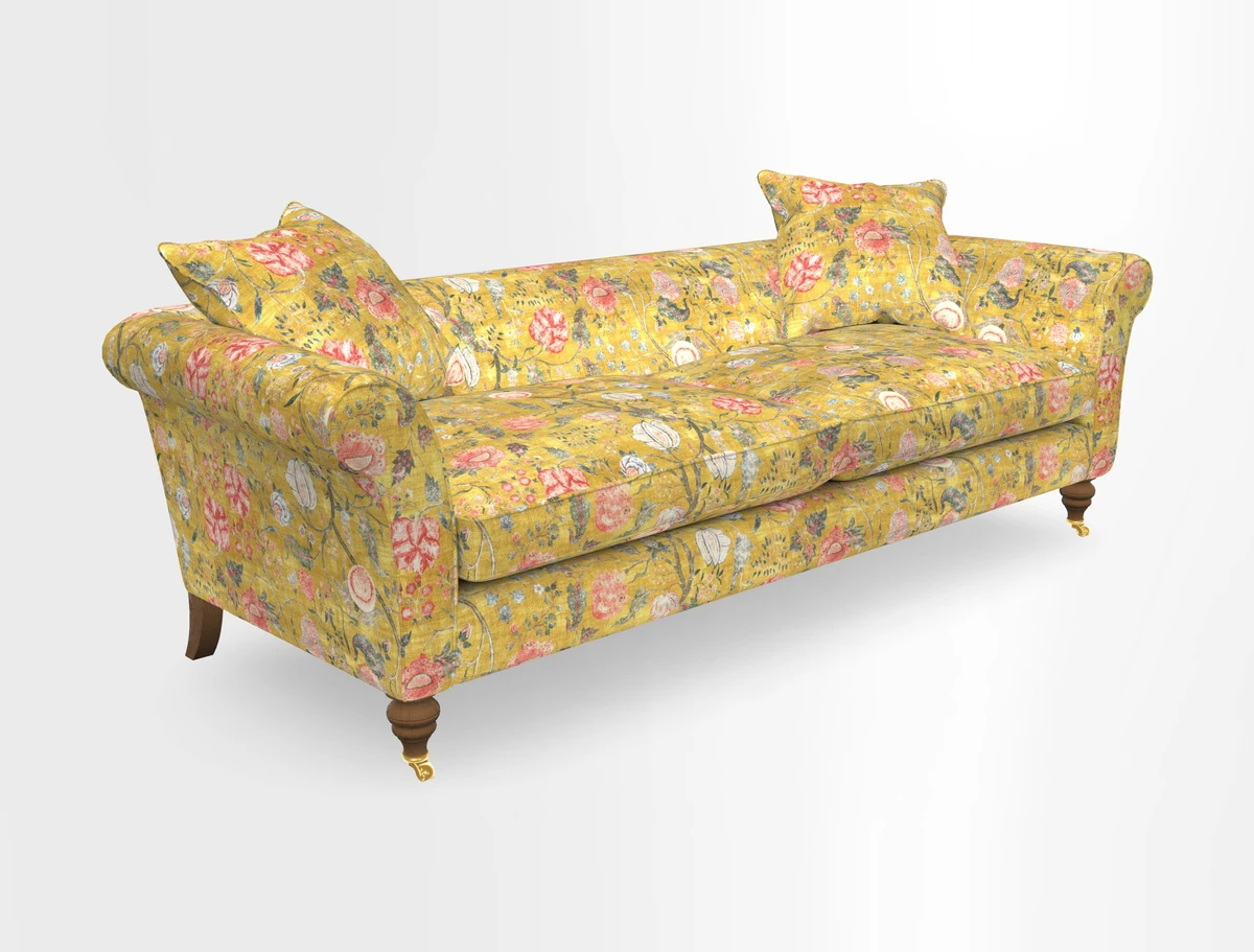 Otley 3 Seater Sofa in RHS Botanicals Palm Leaf Corn