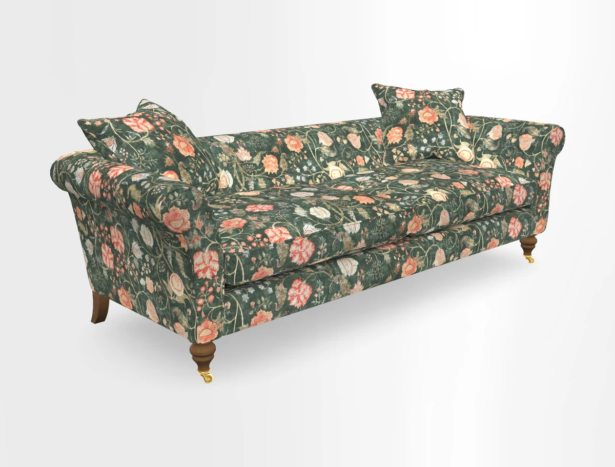 Otley 3 Seater Sofa in RHS Botanicals Palm Leaf Corn