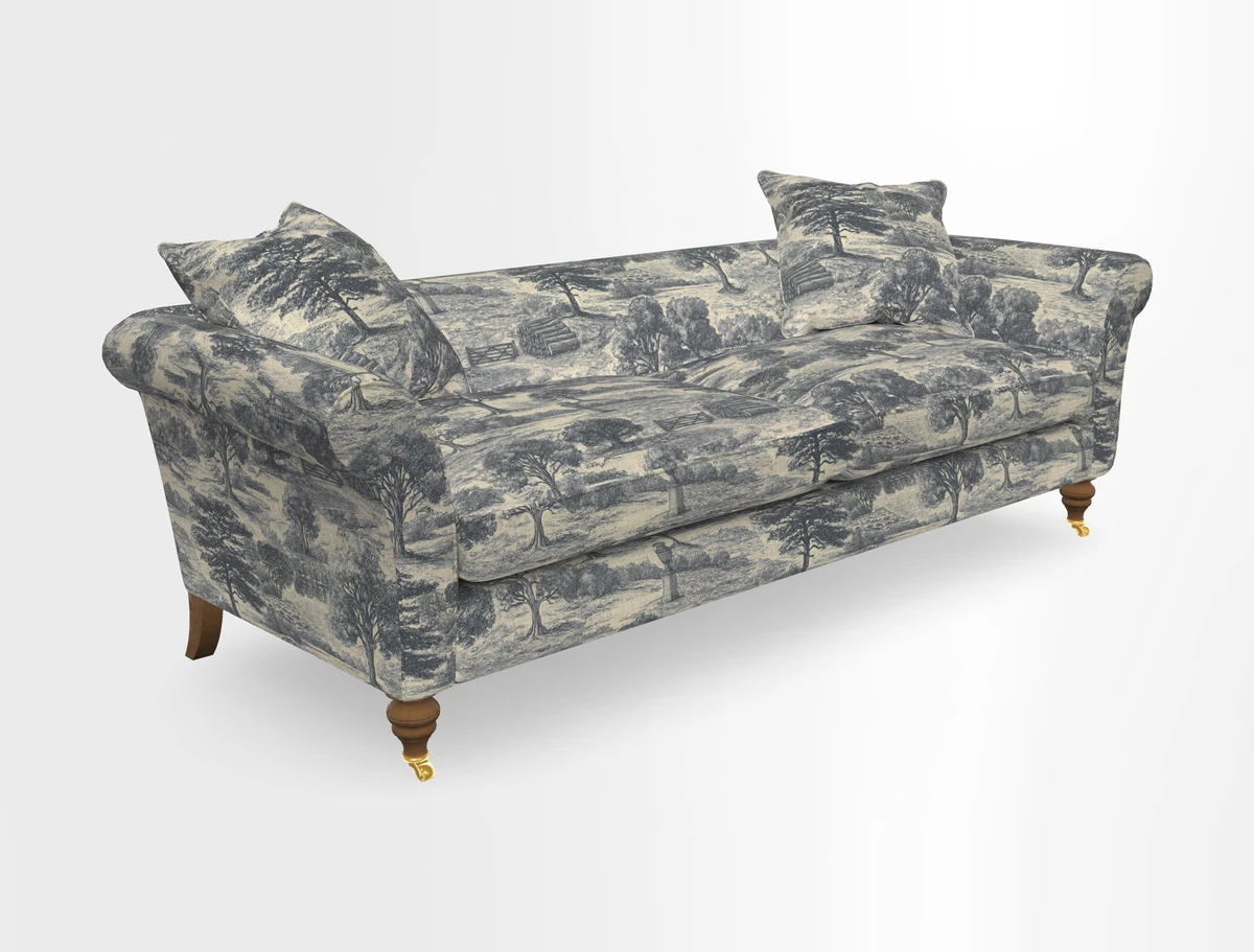 Otley 3 Seater Sofa in RHS Botanicals Palm Leaf Corn