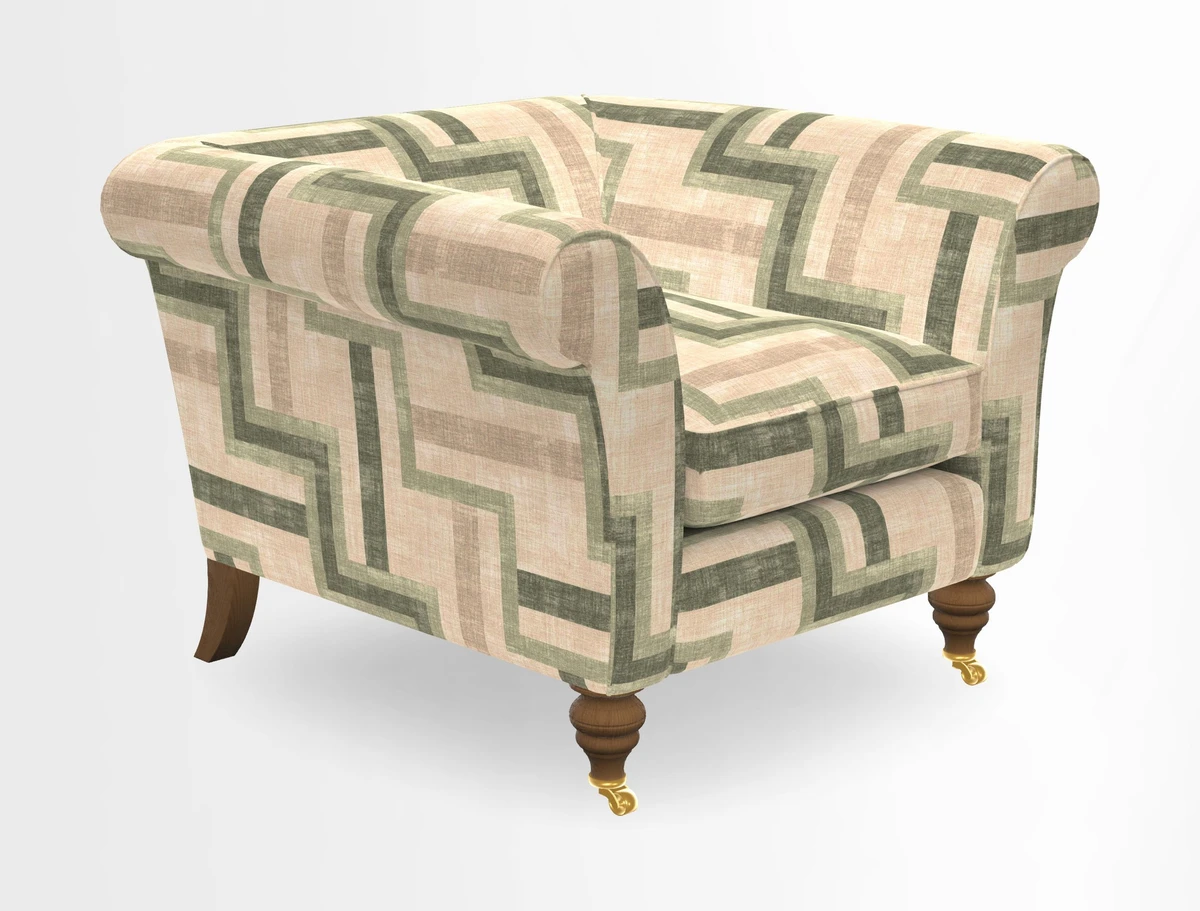 Otley Chair in Two Tone Plain Biscuit