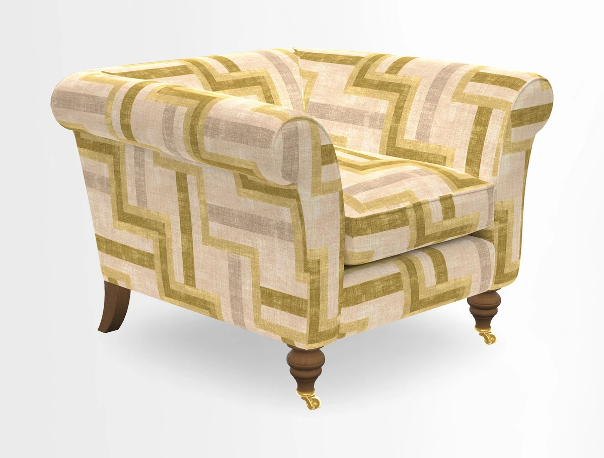 Otley Chair in Two Tone Plain Biscuit