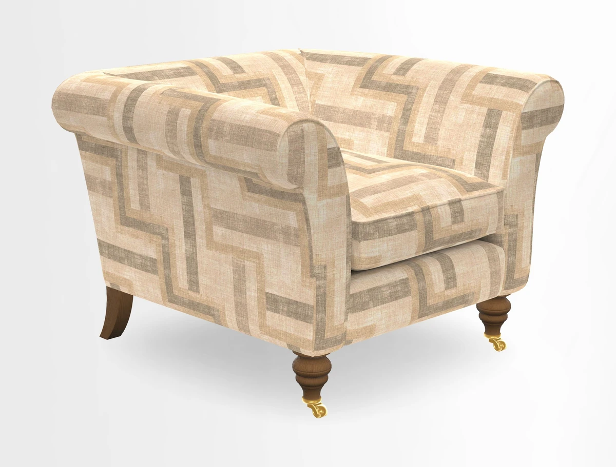 Otley Chair in Two Tone Plain Biscuit