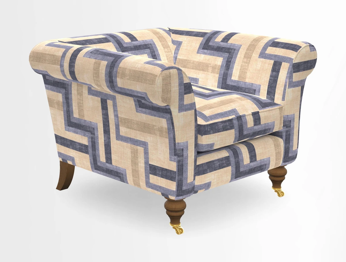 Otley Chair in Two Tone Plain Biscuit