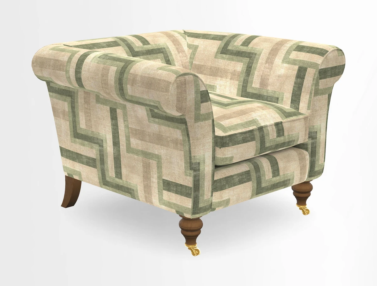 Otley Chair in Two Tone Plain Biscuit