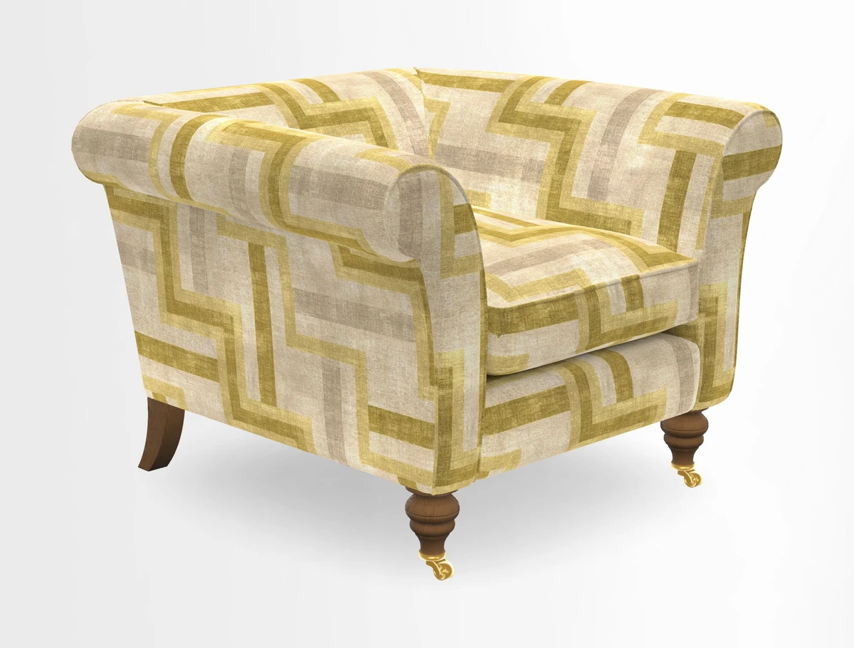 Otley Chair in Two Tone Plain Biscuit