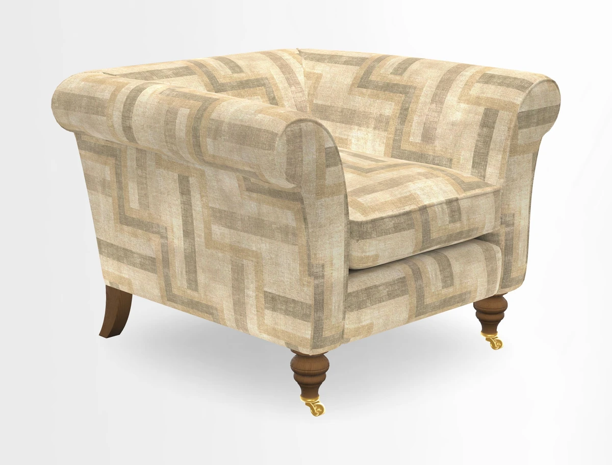 Otley Chair in Two Tone Plain Biscuit