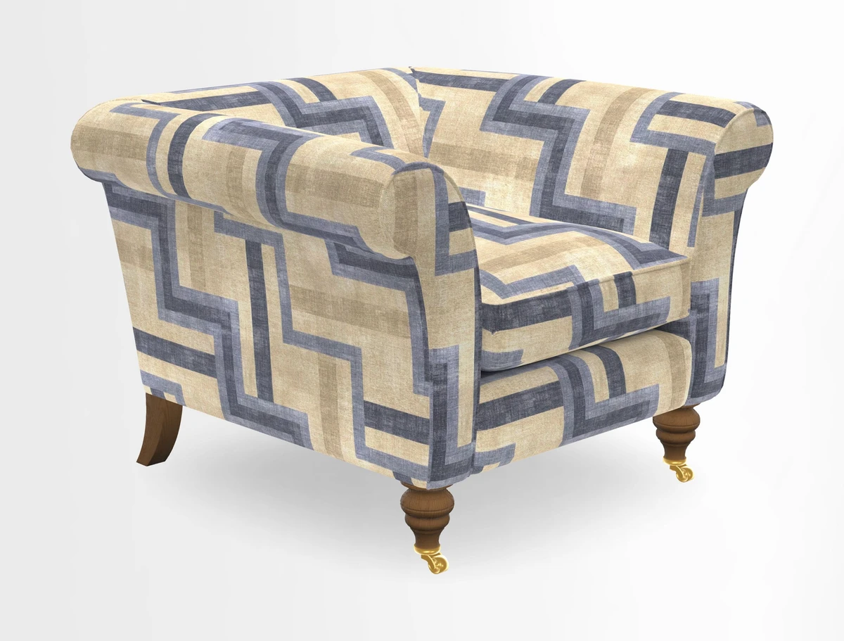 Otley Chair in Two Tone Plain Biscuit