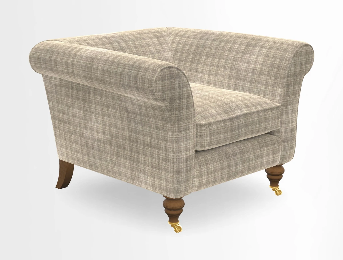 Otley Chair in Two Tone Plain Biscuit