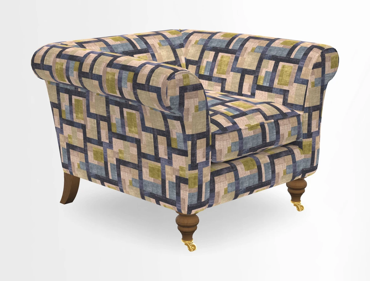 Otley Chair in Two Tone Plain Biscuit