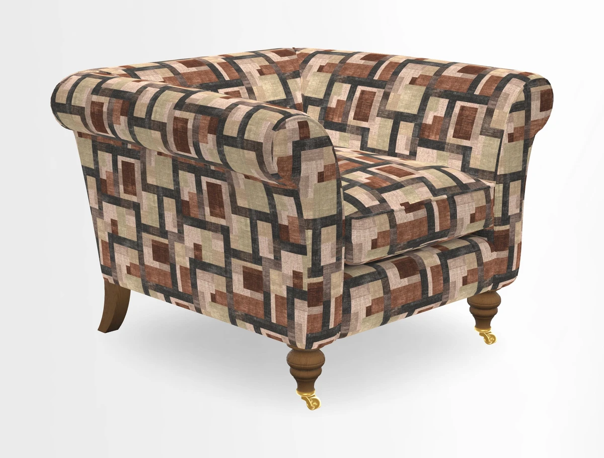 Otley Chair in Two Tone Plain Biscuit
