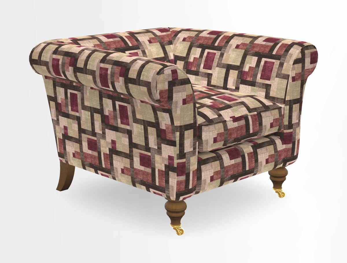 Otley Chair in Two Tone Plain Biscuit