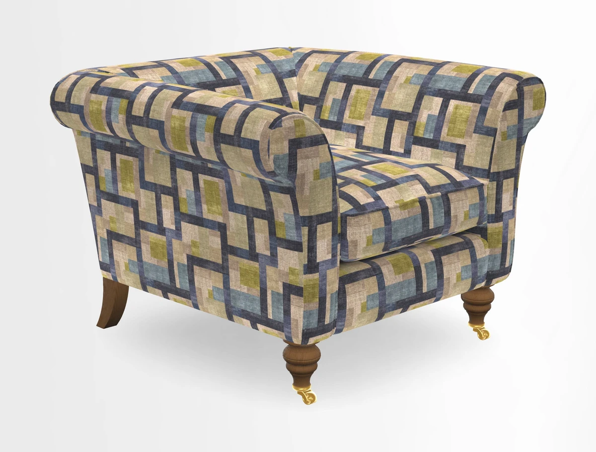Otley Chair in Two Tone Plain Biscuit