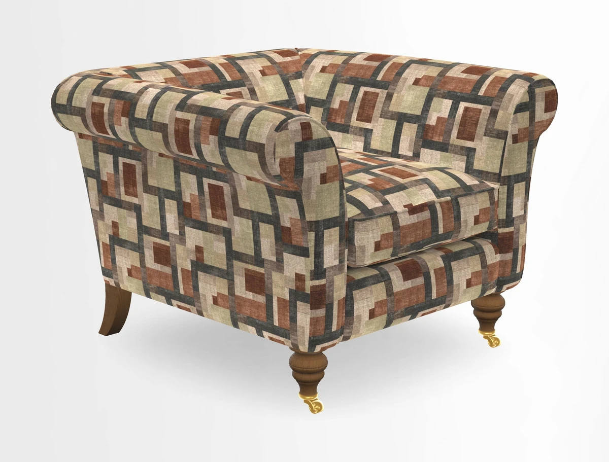 Otley Chair in Two Tone Plain Biscuit