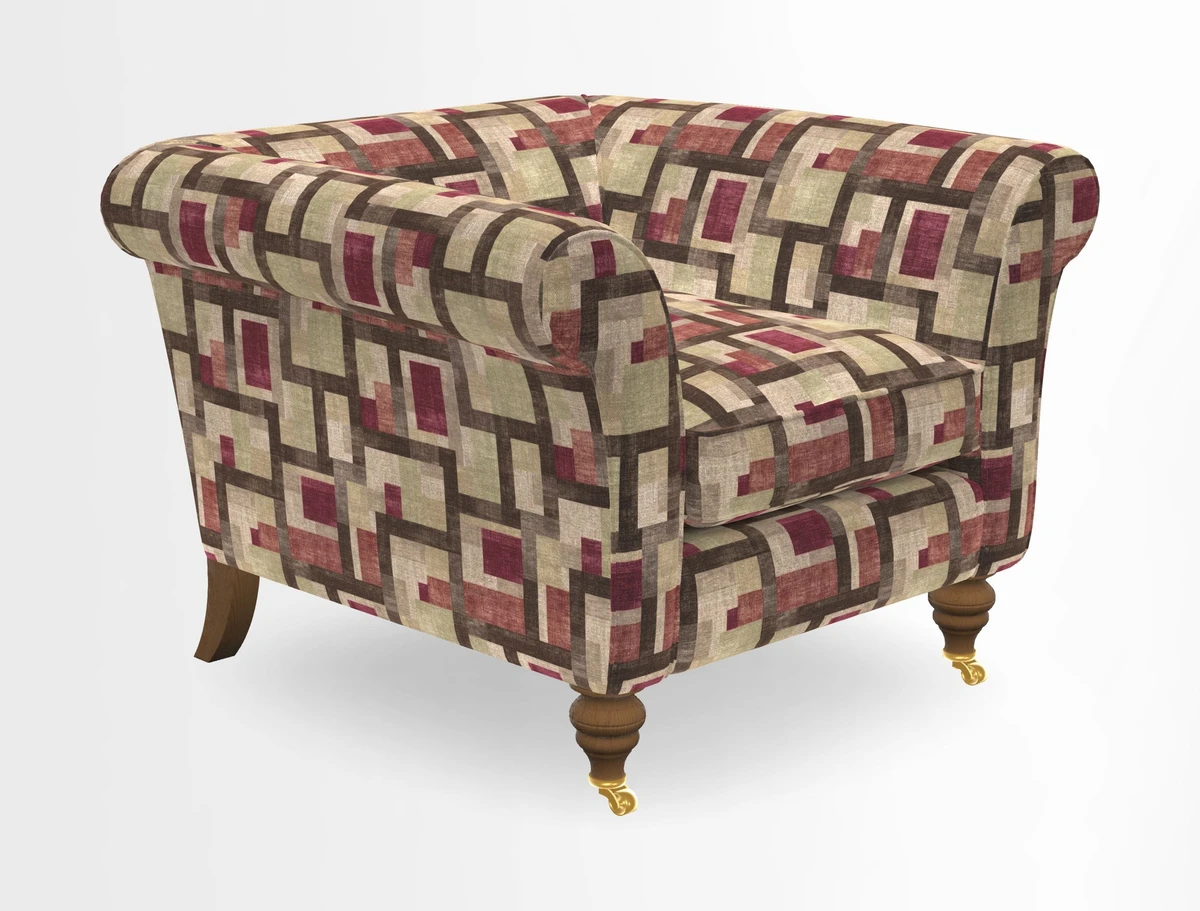 Otley Chair in Two Tone Plain Biscuit
