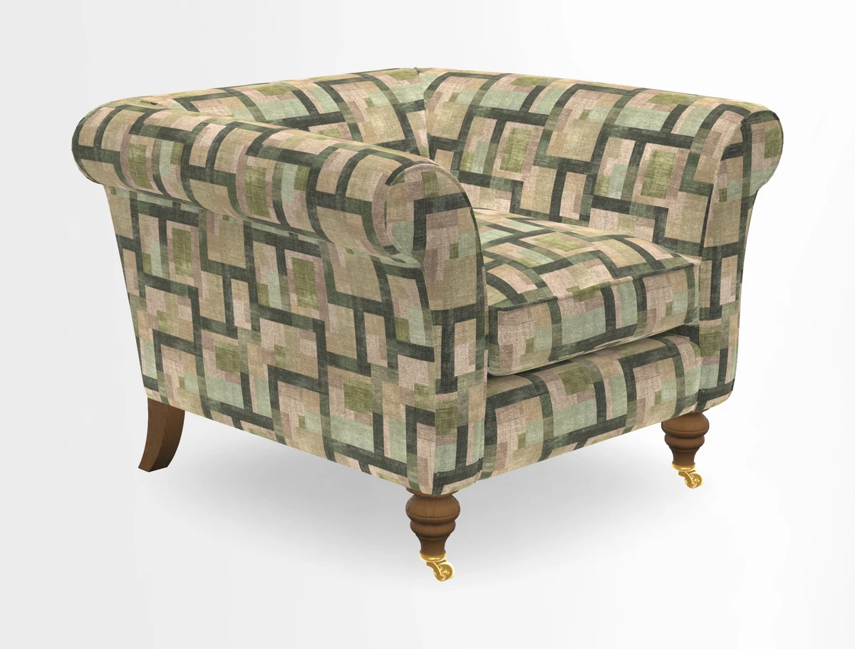 Otley Chair in Two Tone Plain Biscuit