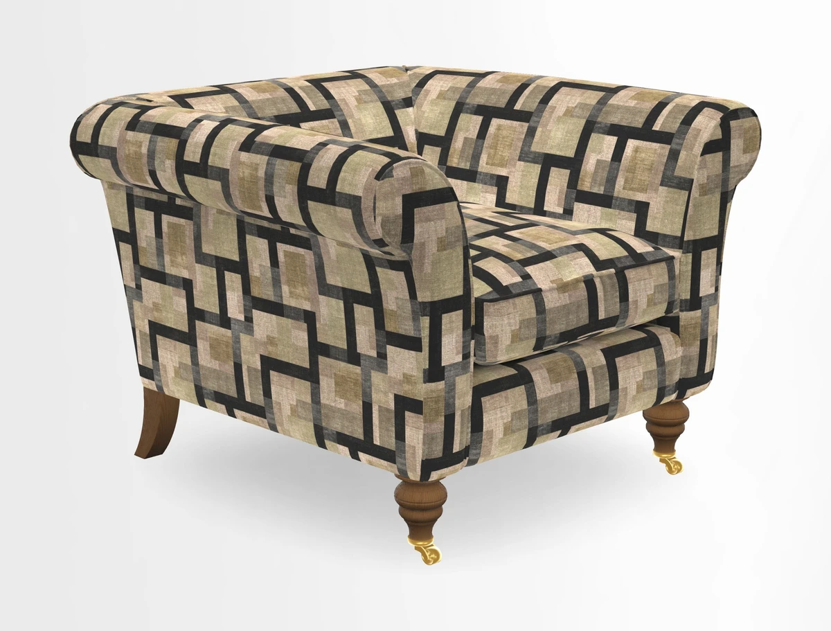 Otley Chair in Two Tone Plain Biscuit