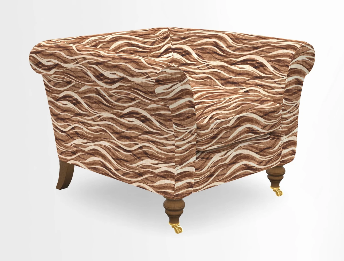 Otley Chair in Two Tone Plain Biscuit
