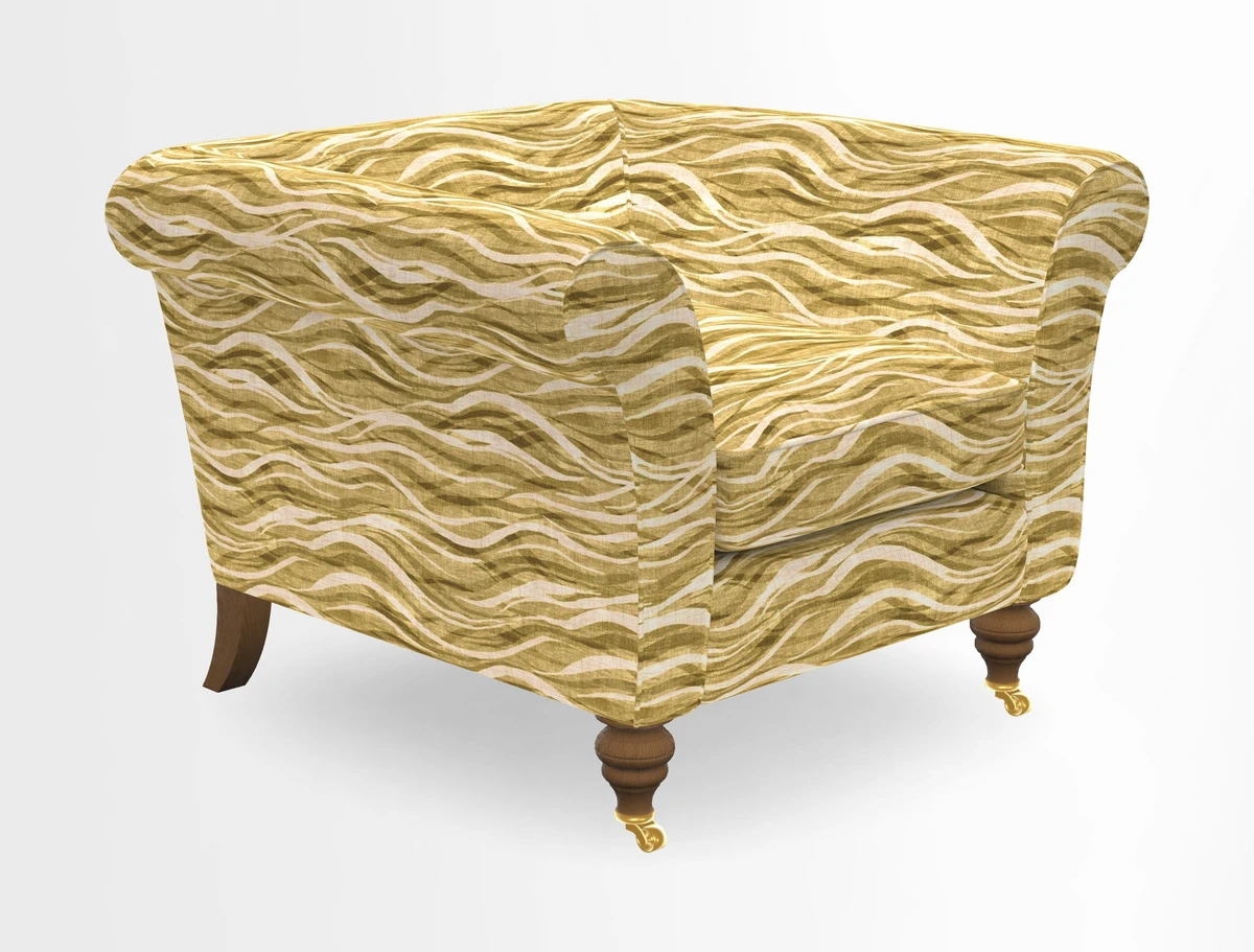 Otley Chair in Two Tone Plain Biscuit