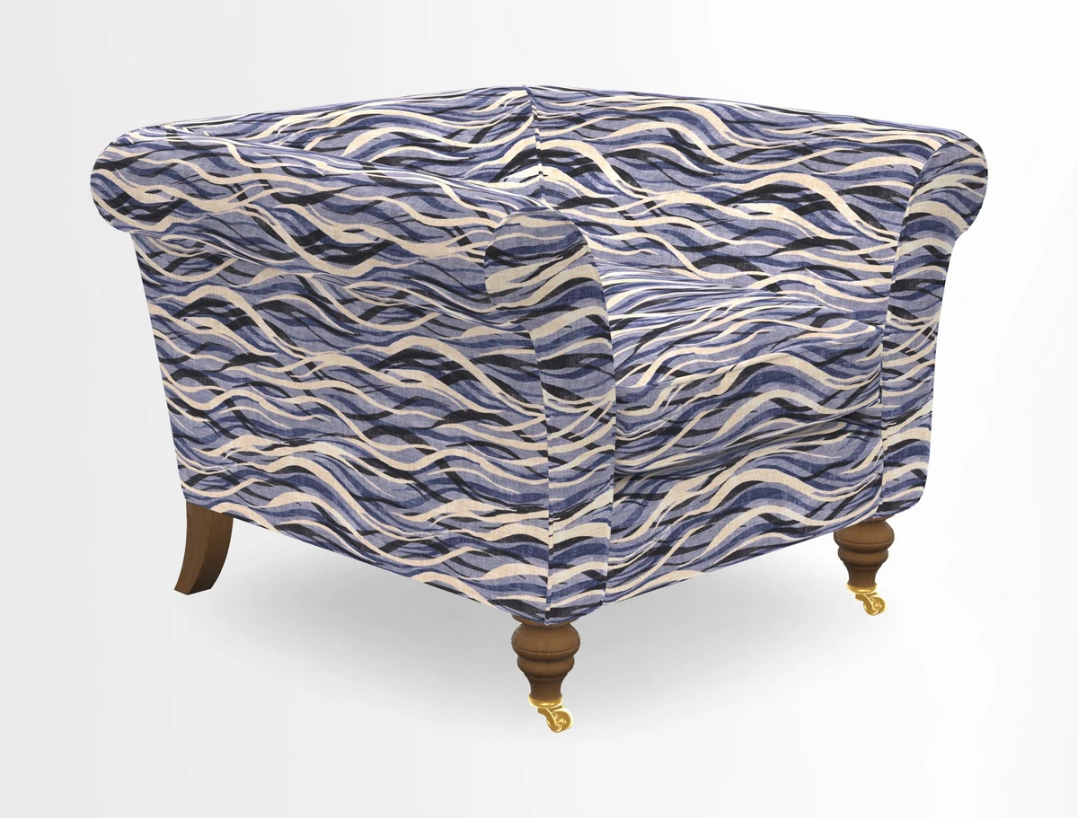 Otley Chair in Two Tone Plain Biscuit