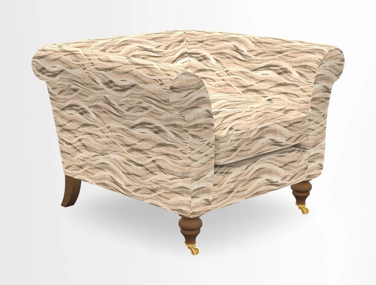 Otley Chair in Two Tone Plain Biscuit