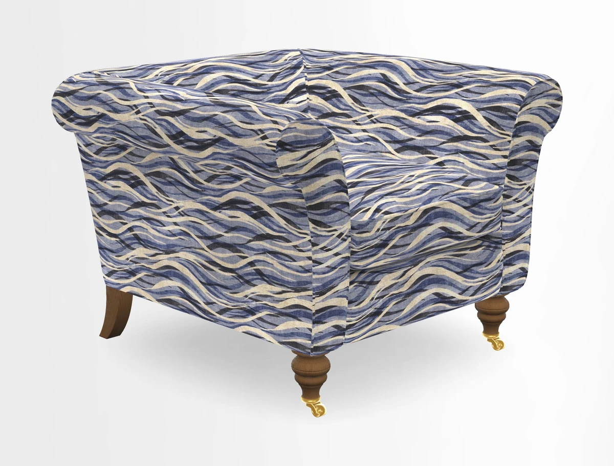 Otley Chair in Two Tone Plain Biscuit