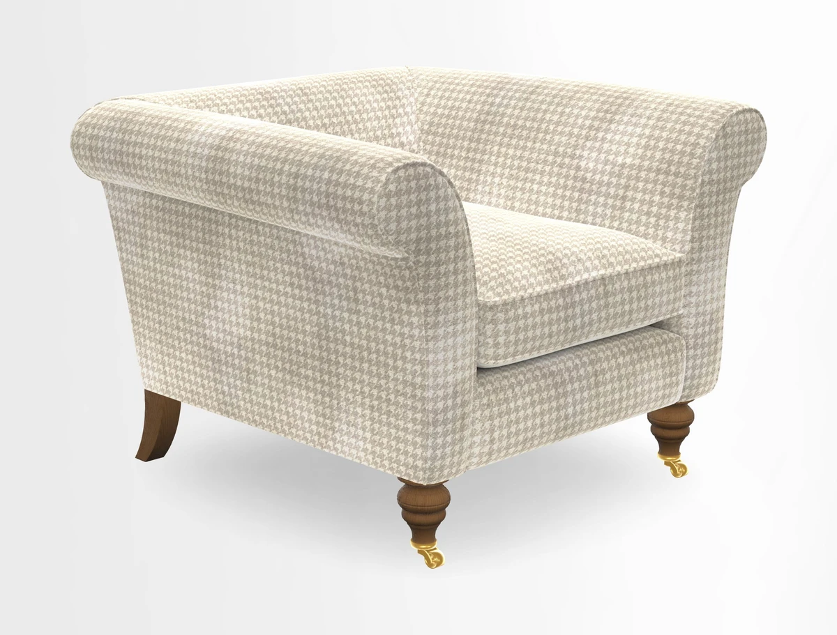 Otley Chair in Two Tone Plain Biscuit