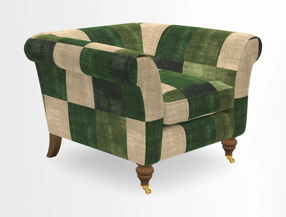 Otley Chair in Two Tone Plain Biscuit