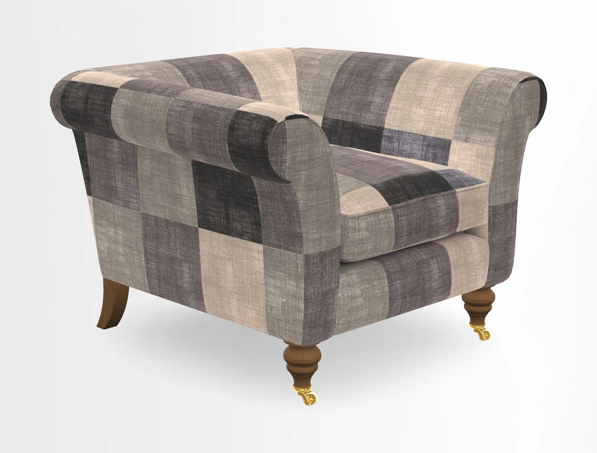 Otley Chair in Two Tone Plain Biscuit