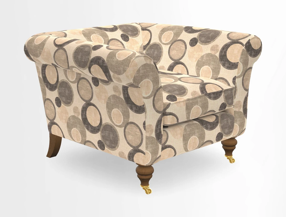 Otley Chair in Two Tone Plain Biscuit