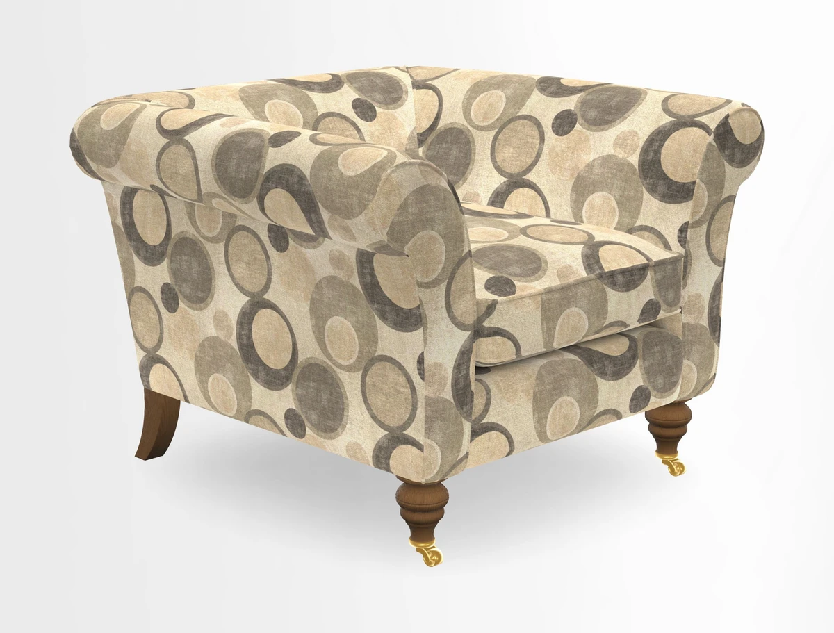 Otley Chair in Two Tone Plain Biscuit