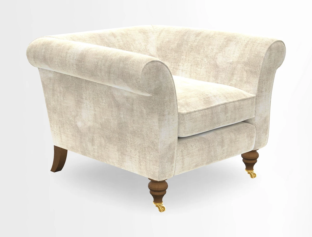 Otley Chair in Two Tone Plain Biscuit
