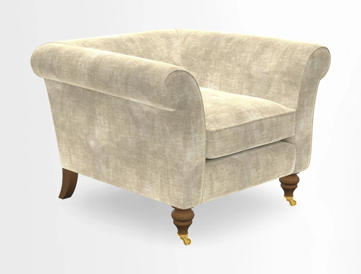Otley Chair in Two Tone Plain Biscuit