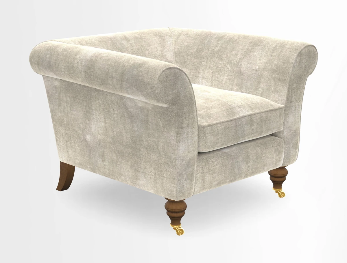 Otley Chair in Two Tone Plain Biscuit