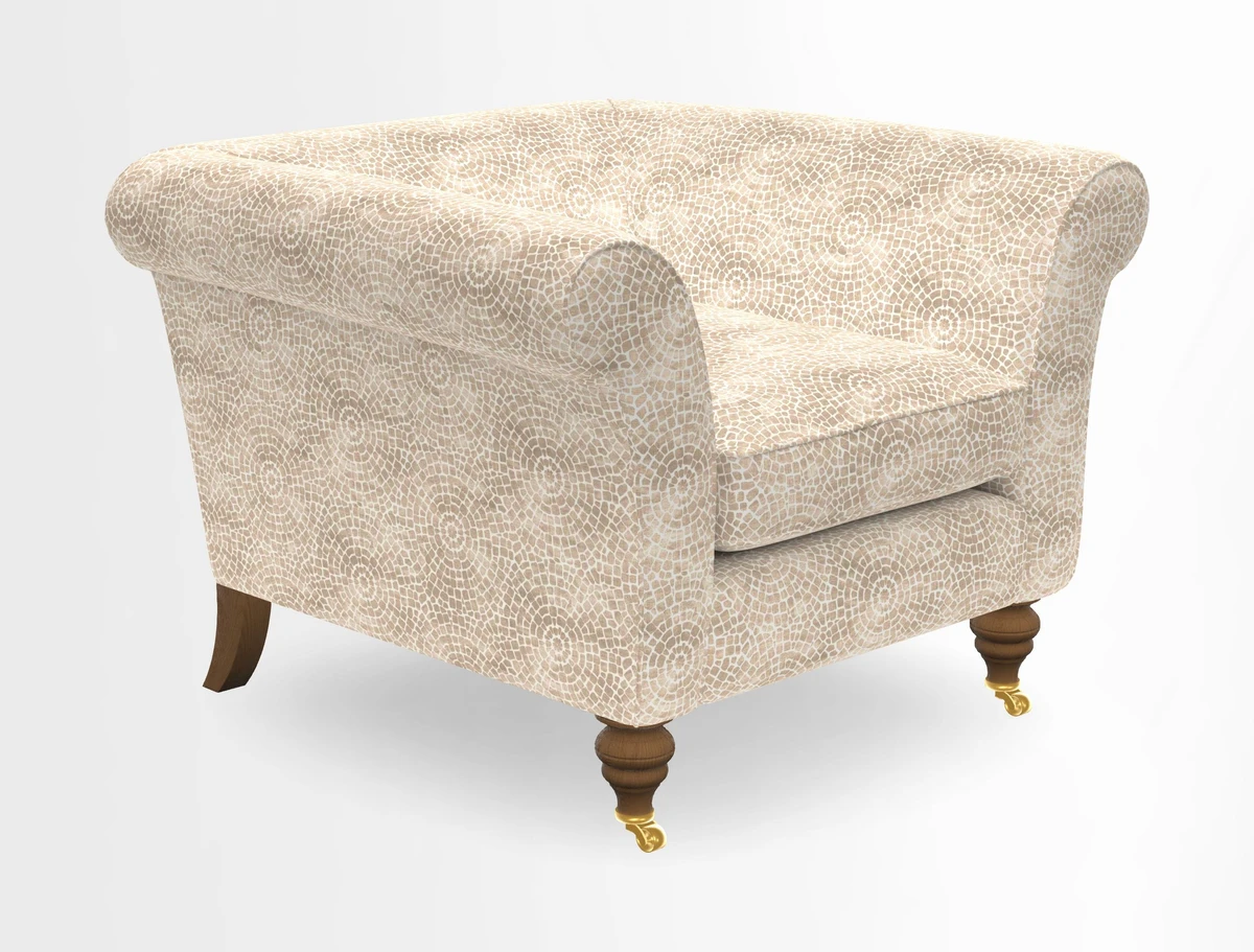 Otley Chair in Two Tone Plain Biscuit