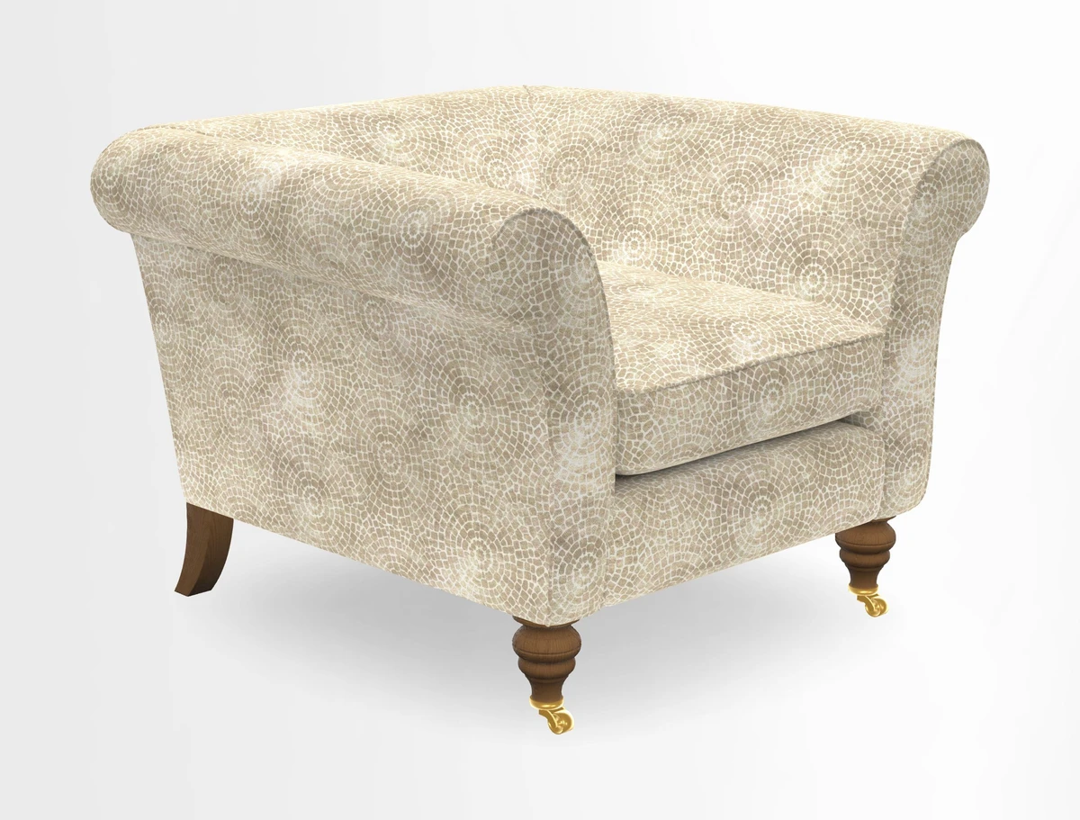 Otley Chair in Two Tone Plain Biscuit