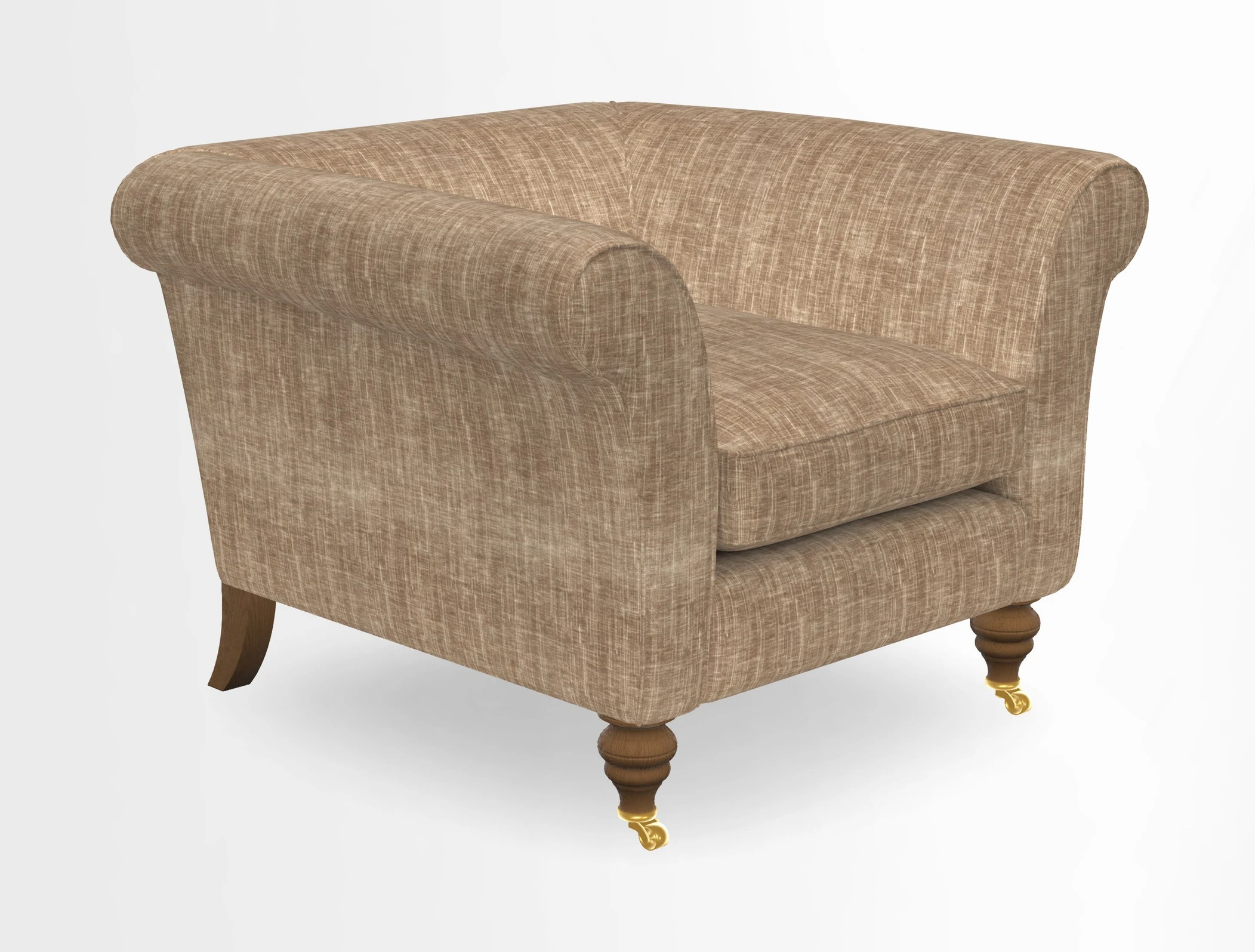 Otley Chair in Two Tone Plain Biscuit