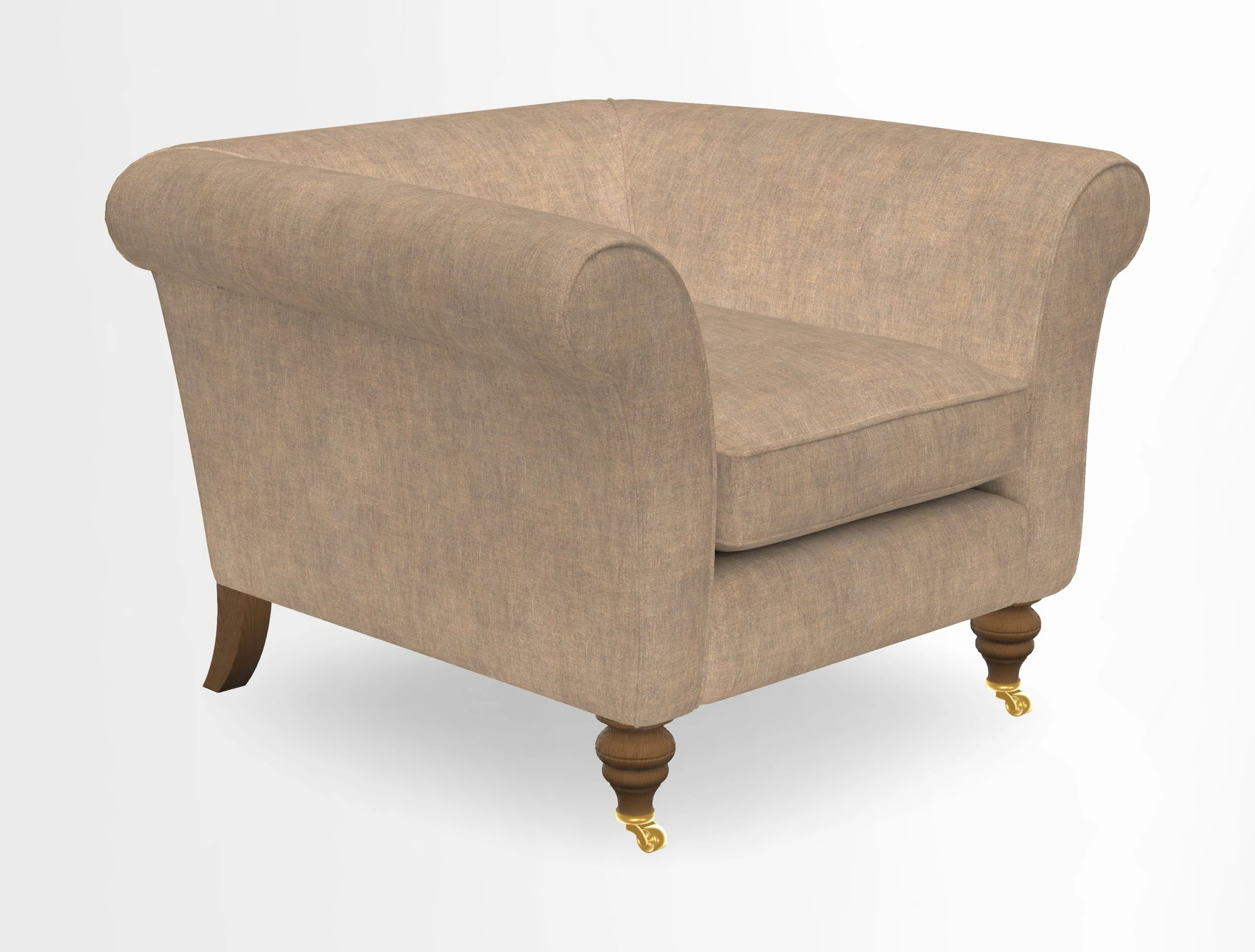 Otley Chair in Two Tone Plain Biscuit