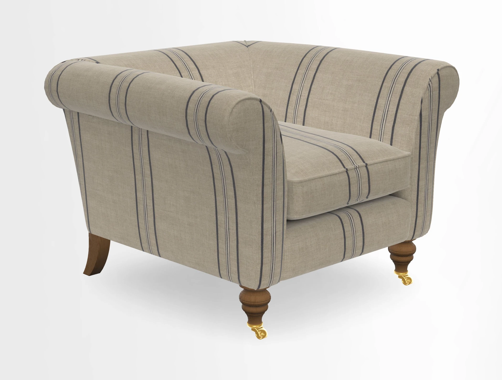 Otley Chair in Two Tone Plain Biscuit